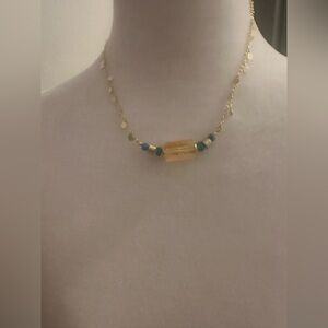 Green and Gold Necklace
